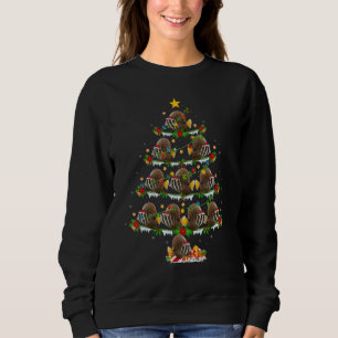 Tang Fish Xmas Lights Tang Christmas Tree Sweatshirt