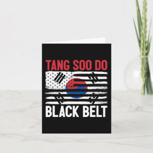 Tang Soo Do Black Belt Karate Fighter Korean Marti Card