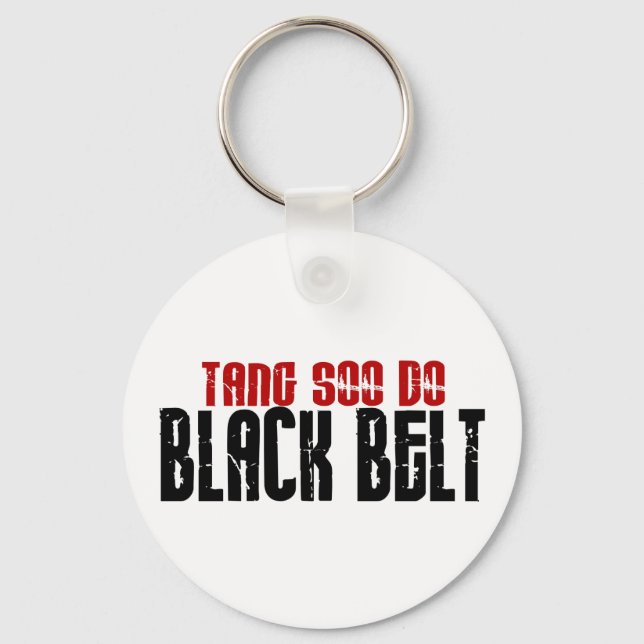 Tang Soo Do Black Belt Karate Key Ring (Front)