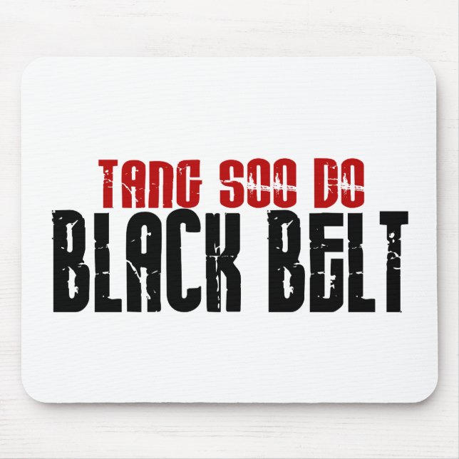 Tang Soo Do Black Belt Karate Mouse Pad (Front)