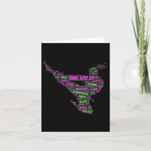 Tang Soo Do Girls Karate Martial Arts Training Wor Card