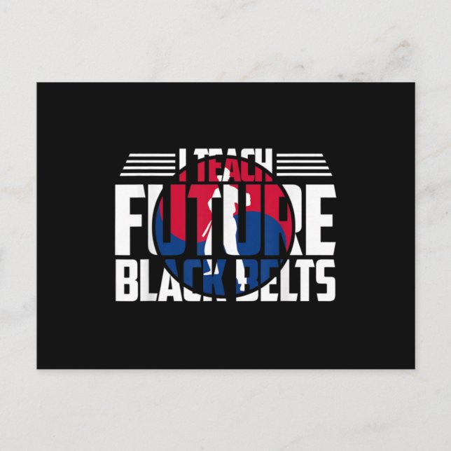 Tang Soo Do Instructor Martial Arts Teacher Korean Postcard (Front)