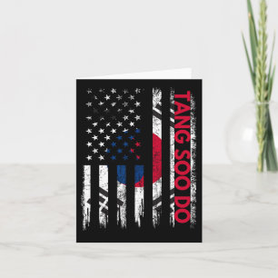 Tang Soo Do Karate Martial Arts Training Korean Fl Card