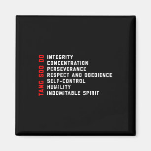 Tang Soo Do Martial Arts 7 Tenets Magnet