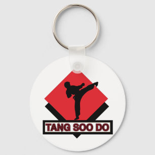 Tang Soo Do red diamond Key Ring