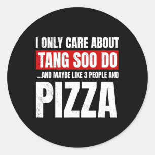 Tang Soo Do Sparring Martial Artist Karate Master Classic Round Sticker