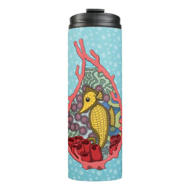 Tanga the Seahorse Thermal Tumbler (Front)