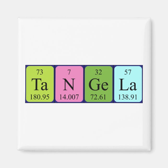 Tangela periodic table name magnet (Front)