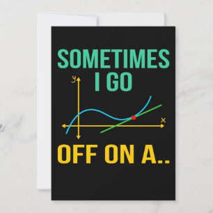 Tangent Math Teacher Mathematics Maths Student Thank You Card