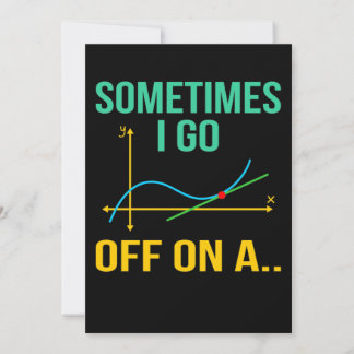 Tangent Math Teacher Mathematics Maths Student Thank You Card