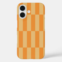 Tangerine and Wheatberry Striped Pattern Design