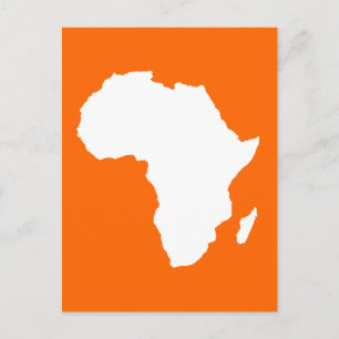 Tangerine Audacious Africa Postcard