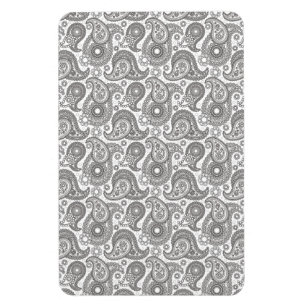 Tangerine Black Paisley Magnet