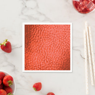 Tangerine Dartk Faux Leather Napkin