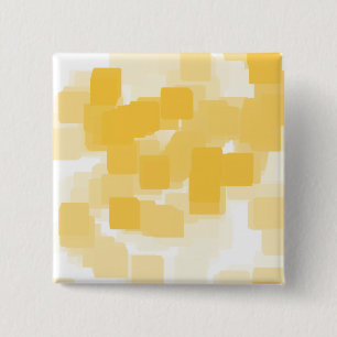 "Tangerine" Geometric Art 15 Cm Square Badge