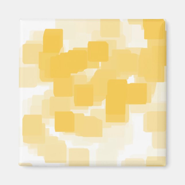 "Tangerine" Geometric  Art Magnet (Front)