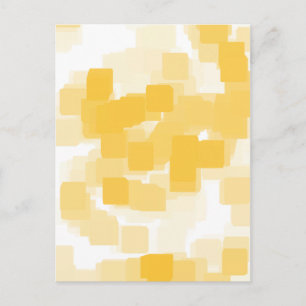 "Tangerine" Geometric  Art Postcard