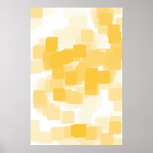 "Tangerine" Geometric  Art Poster (Front)