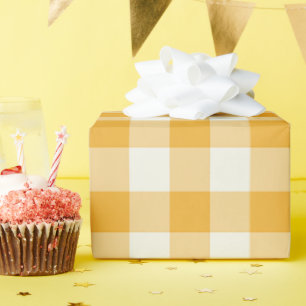 Tangerine Gingham - Wrapping Paper