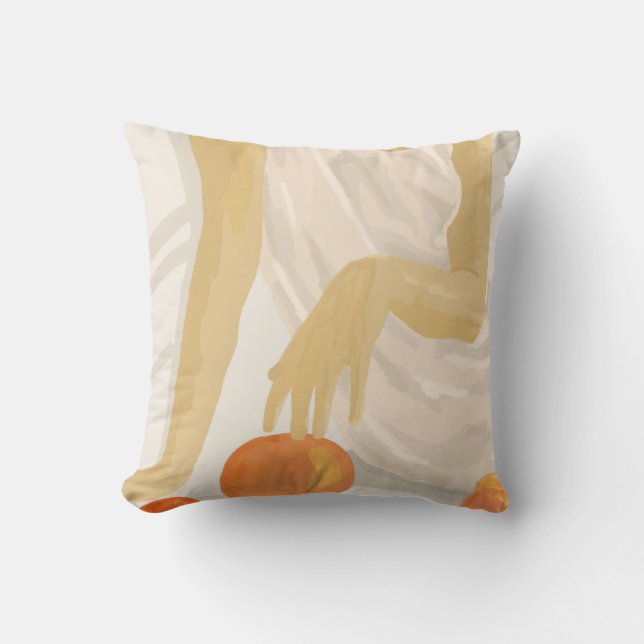 Tangerine Grace Cushion (Front)