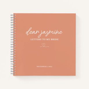 Tangerine Letters to My Bride Notebook