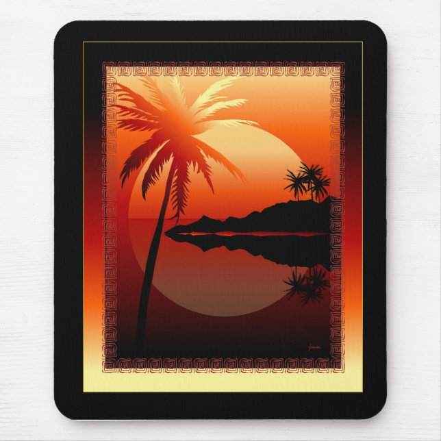 Tangerine Mouse Pad (Front)