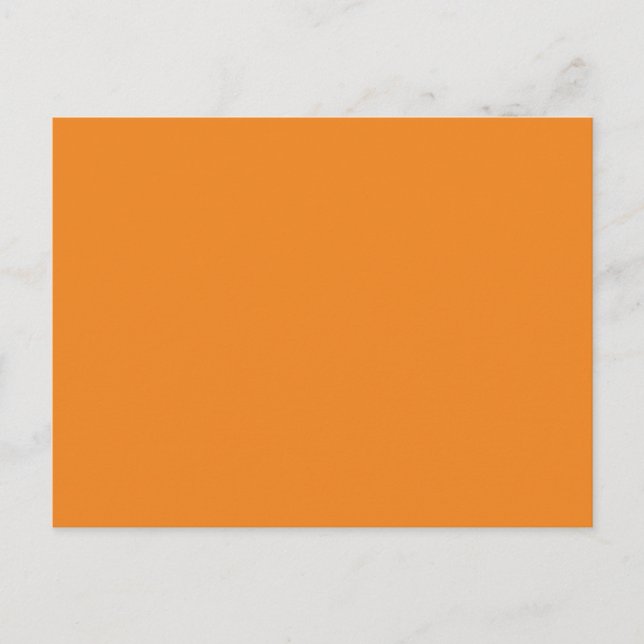 Tangerine Orange template to personalise Customise Postcard (Front)