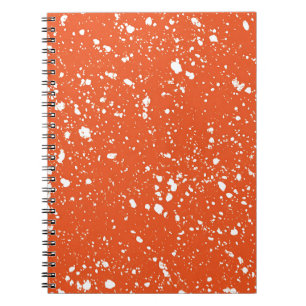 Tangerine Pebble Marble Notebook