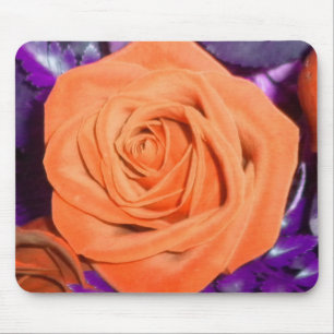Tangerine Rose Mouse pad