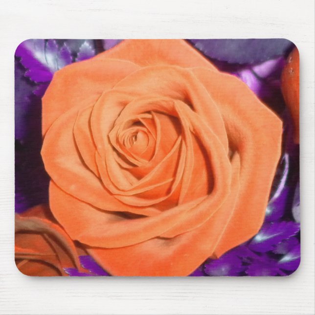Tangerine Rose Mouse pad (Front)