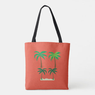 Tangerine Summer Tropical Tote Bag