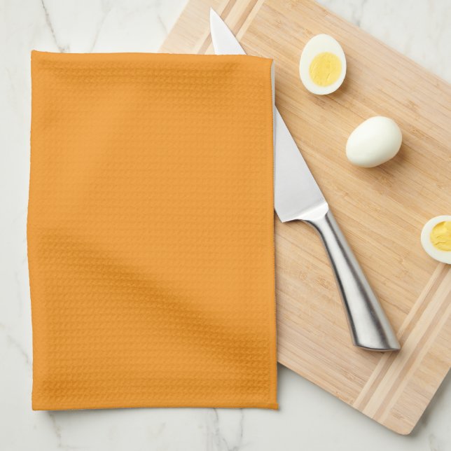Tangerine  tea towel (Quarter Fold)