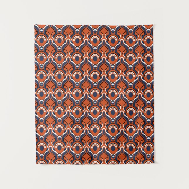 “Tangerine Tides” Tapestry (Front)