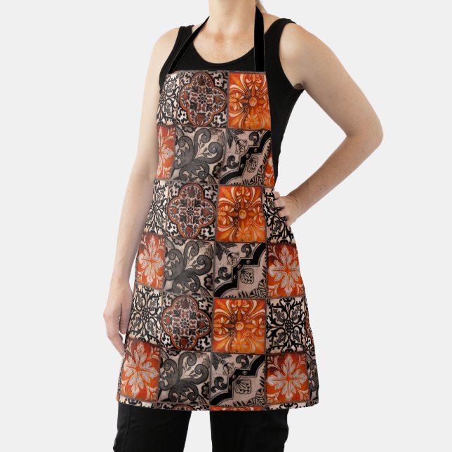 Tangerine Tile Apron (Insitu)