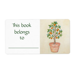 Tangerine Tree book label