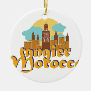 Tangier Morocco Ceramic Ornament