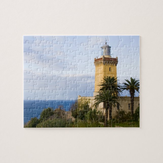 Tangier Morocco lighthouse at Cap Spartel Jigsaw Puzzle (Horizontal)