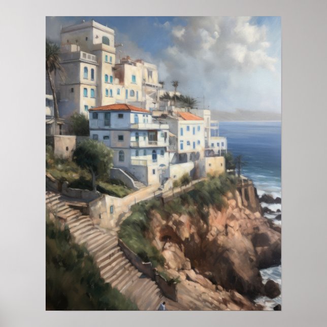 Tangier Morocco Painting Art Print Poster (Front)