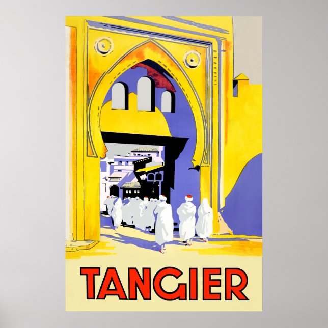 Tangier, Morocco travel poster (Front)