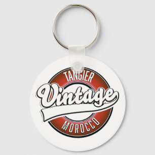 Tangier morocco vintage logo key ring