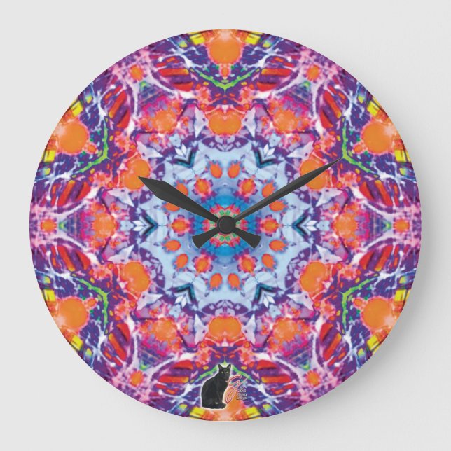 Tangiers Kaleidoscope Large Clock (Front)