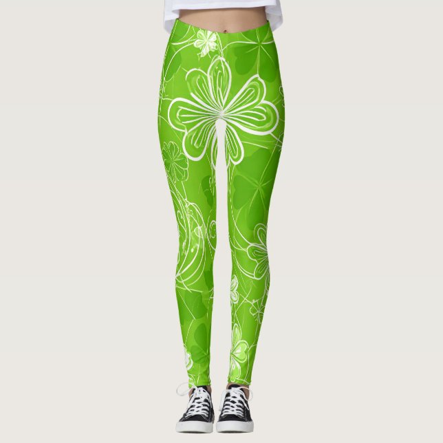 Tangle of Clovers Leggings (Front)