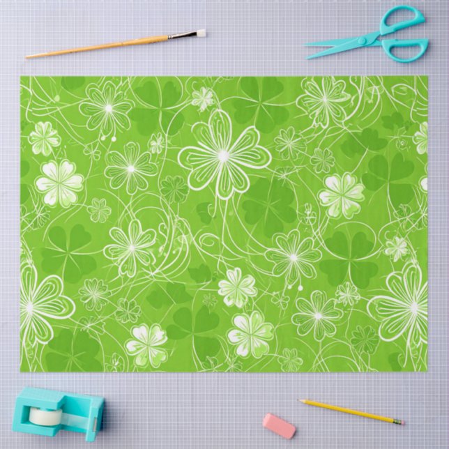 Tangle of Clovers Tissue Paper (Craft)