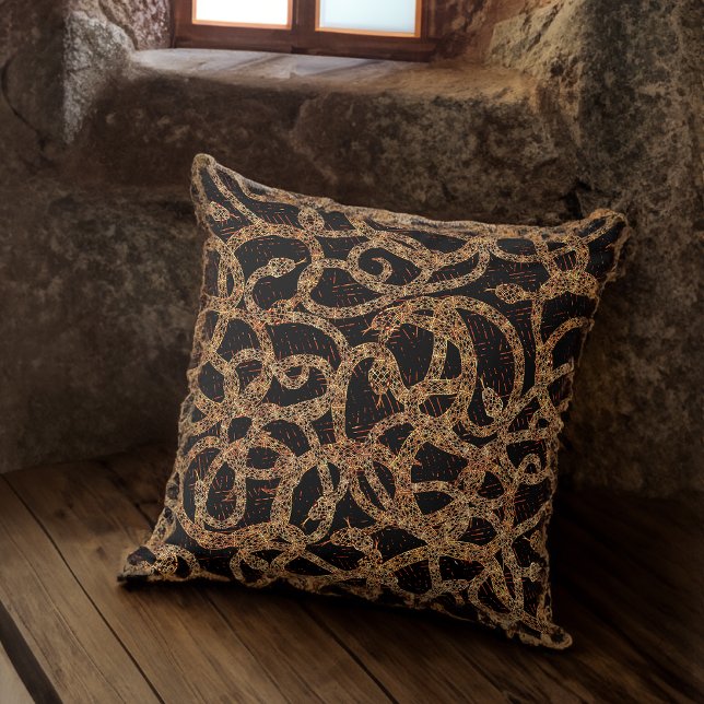 Tangle of Snakes Gothic Elegance Cushion (Creator Uploaded)