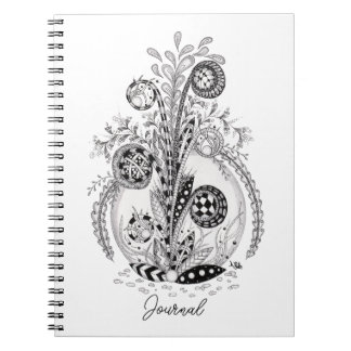 Tangle-shaped floral plant - notebook