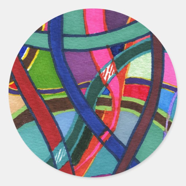 "Tangled" Abstract Design Sticker (Front)
