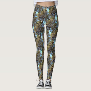 Tangled Branches Of Pine Trees Bizarre Perspective Leggings