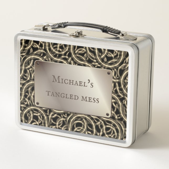 Tangled cables stuff mess dyi home organiser box (Front)