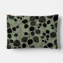 Tangled Foliage Canopy Black Botanical Silhouette