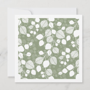 Tangled Foliage Canopy Botanicals sage green Card
